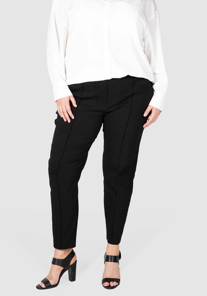 Invisible Zip Stretch Pant - Slate