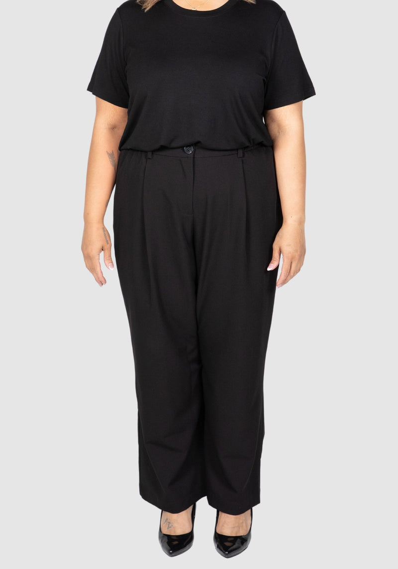 Lara Wide Leg Pants - Black