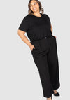 Lara Wide Leg Pants - Black