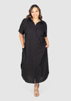 Molly Poplin Shirt Dress - Black