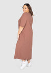 Inez Rib Knit Dress - Chocolate