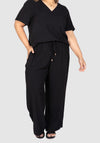 Yasmin Soft Dressing Pants - Black