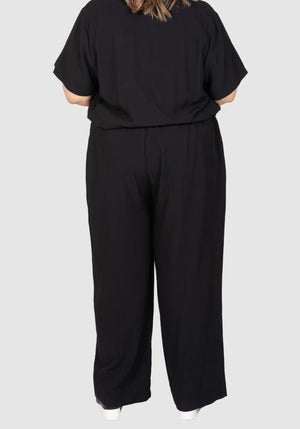 Yasmin Soft Dressing Pants - Black