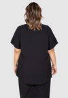 Yasmin Soft Dressing Top - Black