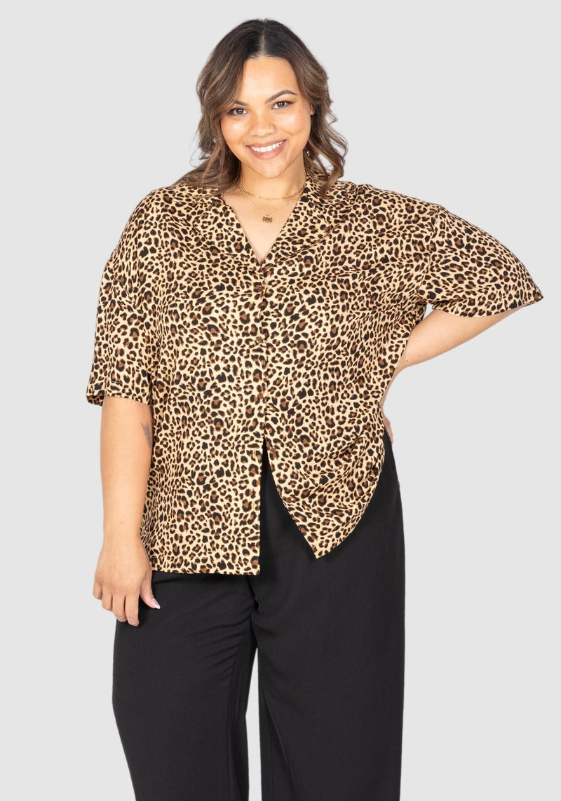 Khloe Animal Print Shirt - Animal Print