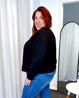 Cassidy Crop Cardigan - Black