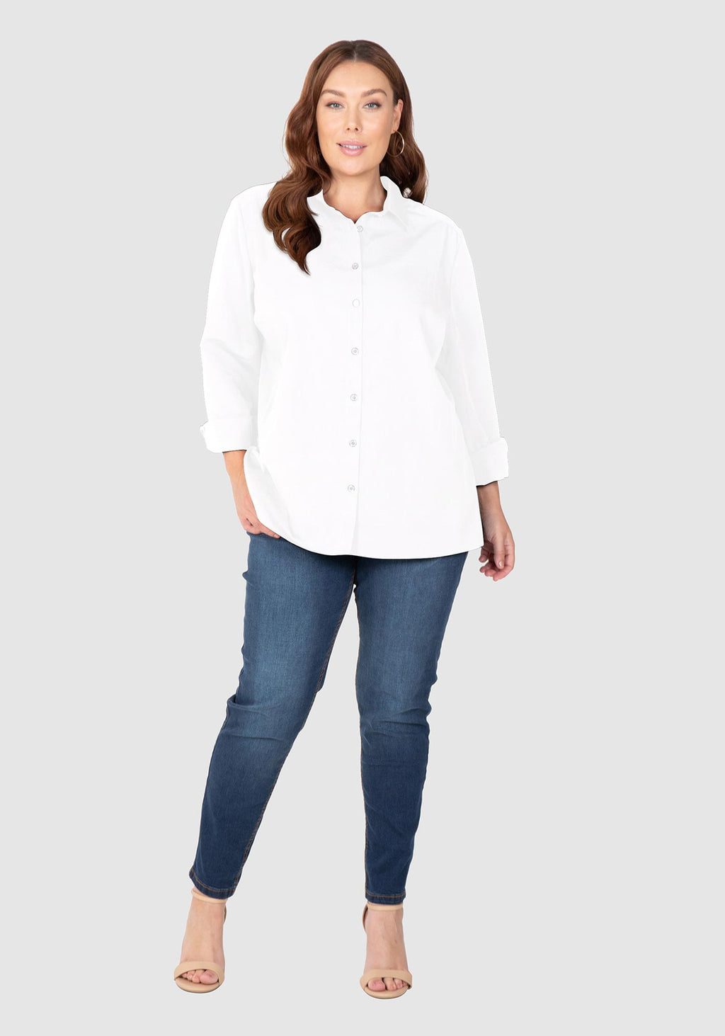 Manhattan Cotton Overshirt - White