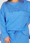 LYW & Co Embroidered Sweat Top - Marine Blue