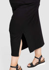 Chelsea Rib Knit Midi Skirt - Black