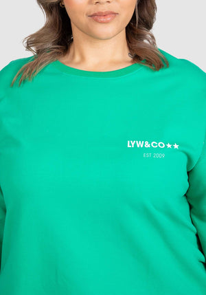LYW & Co Logo Sweat Top - Green
