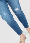Milly Distressed Stretch Jeans  - Indigo